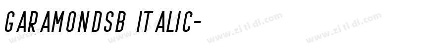 GaramondSB Italic字体转换 GaramondSB Italic字体转换